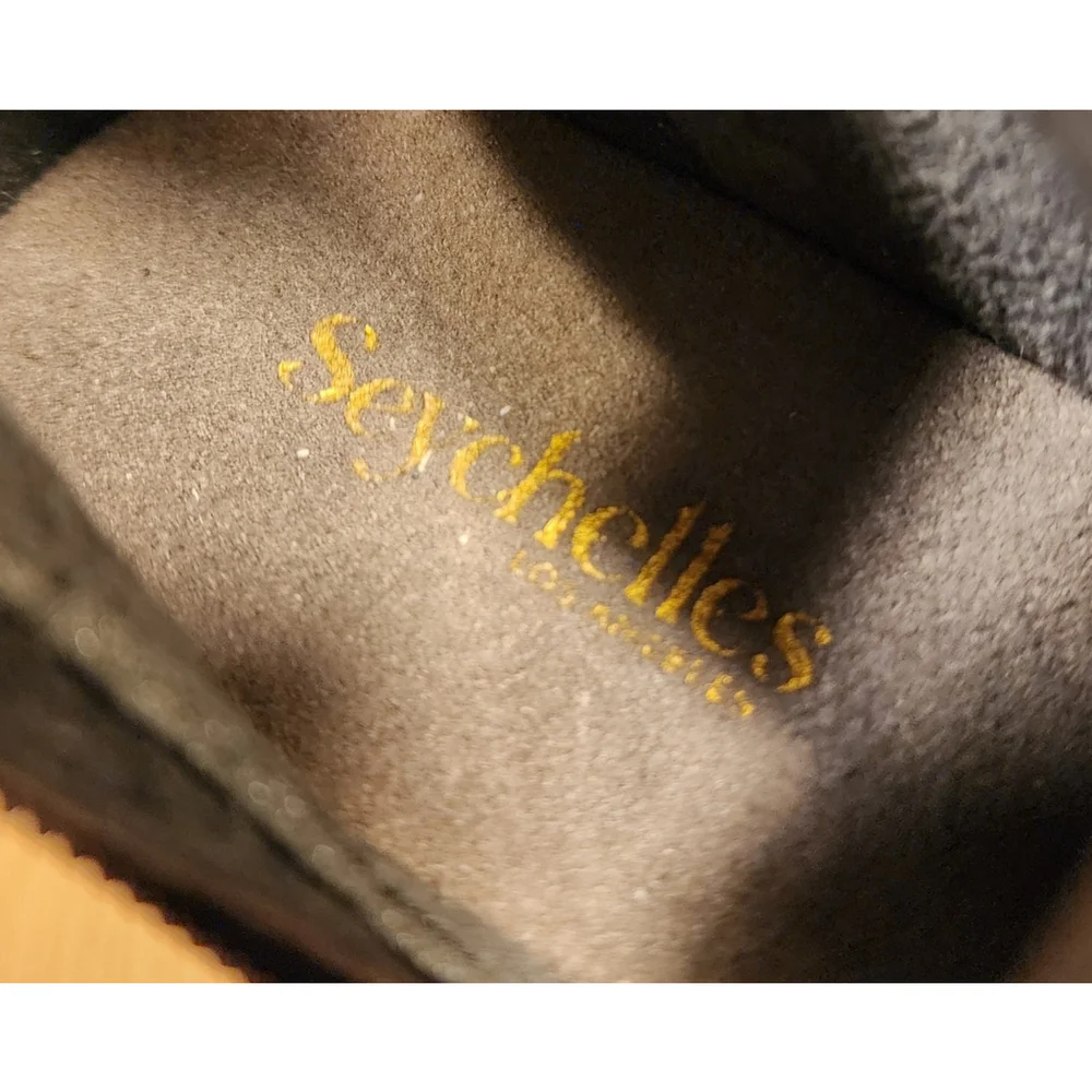Seychelles Classic Microsuede Over the Knee Block Boots 7 M BLACK Regular Calf